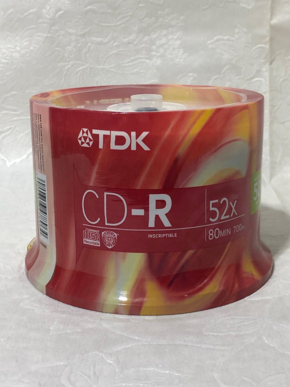 TDK CD-R80CB50 CD-R Data, 80 Minute, 700 MB, 52x 50-Pack Spindle